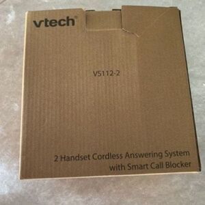 VTECH VS112-2 2 Handset Cordless Answering System With Smart Call Blocker *New*